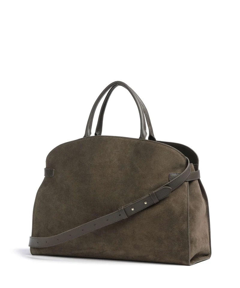 Coccinelle Sabine Suede Handtasche fango