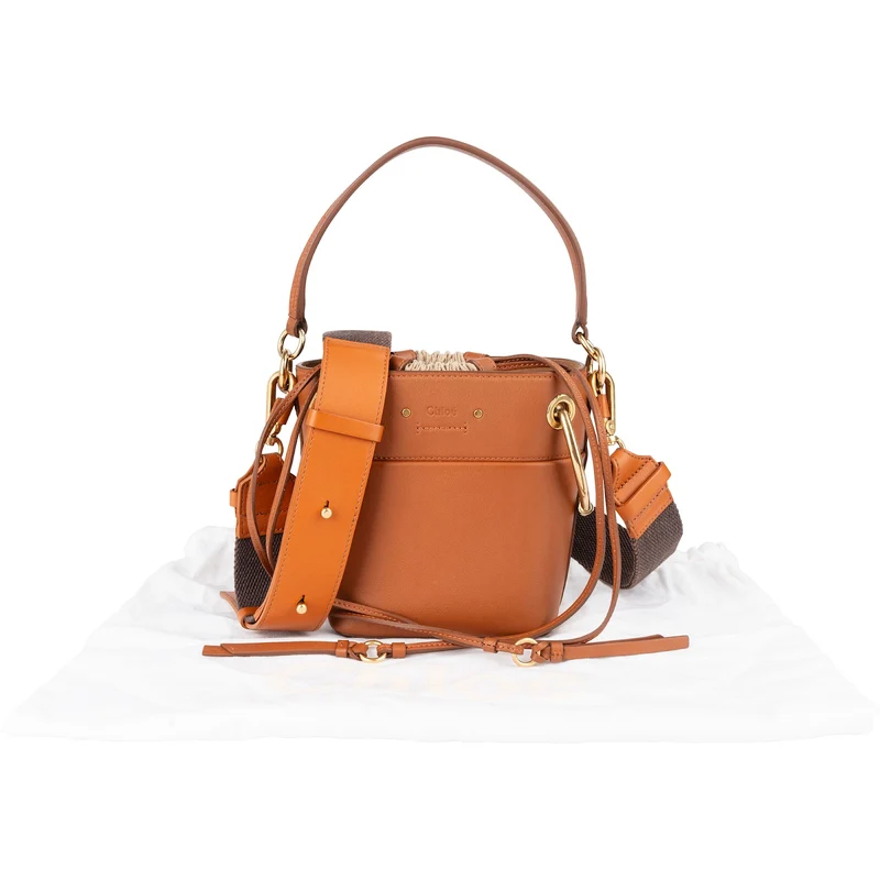 Chloé Leather Roy Mini Bucket Crossbody Handbag