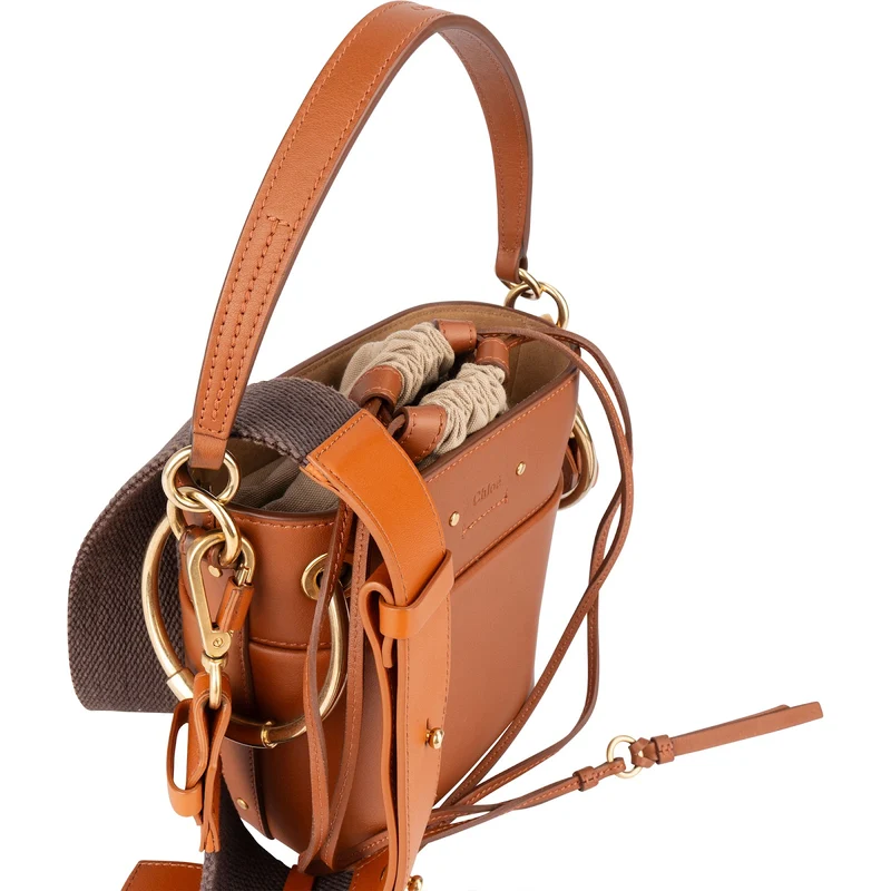 Chloé Leather Roy Mini Bucket Crossbody Handbag