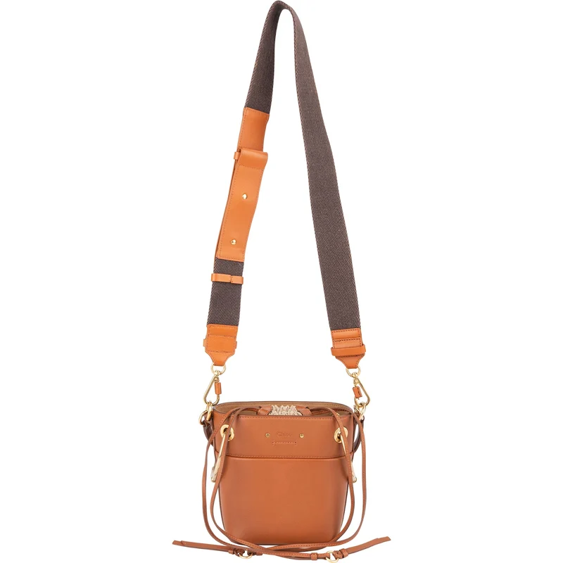 Chloé Leather Roy Mini Bucket Crossbody Handbag