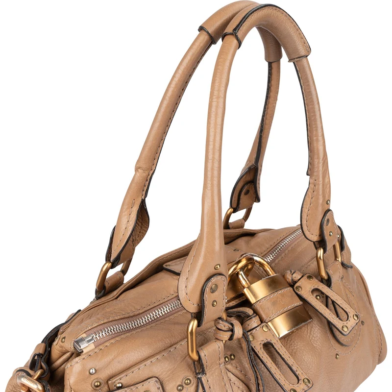 Chloé Grained Leather Paddington Satchel Shoulder Bag