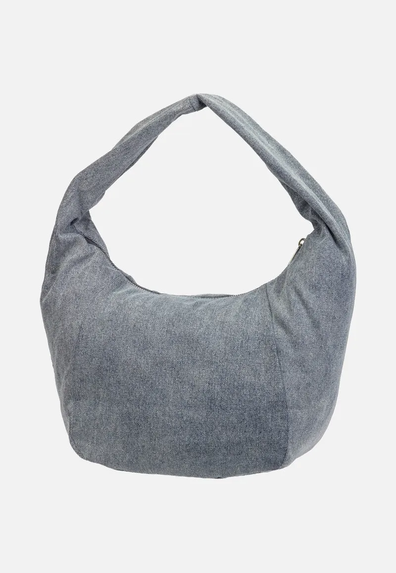 Farrah Hobo M Denim Blue Denim - Hobo Bag