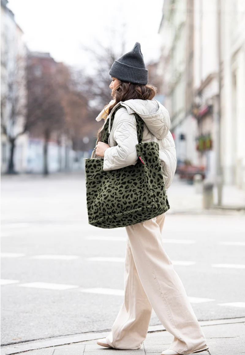 Softshopper Teddy Leo Olive - Shopper