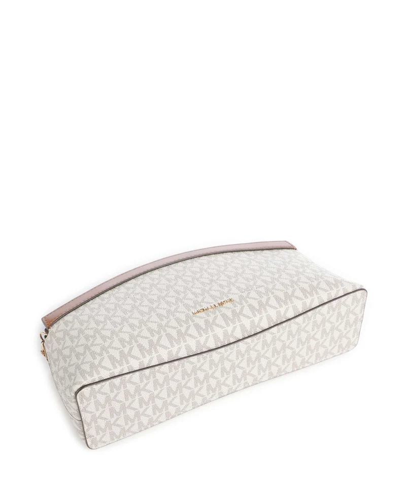 Michael Kors Athena Small Schultertasche vanilla/acorn