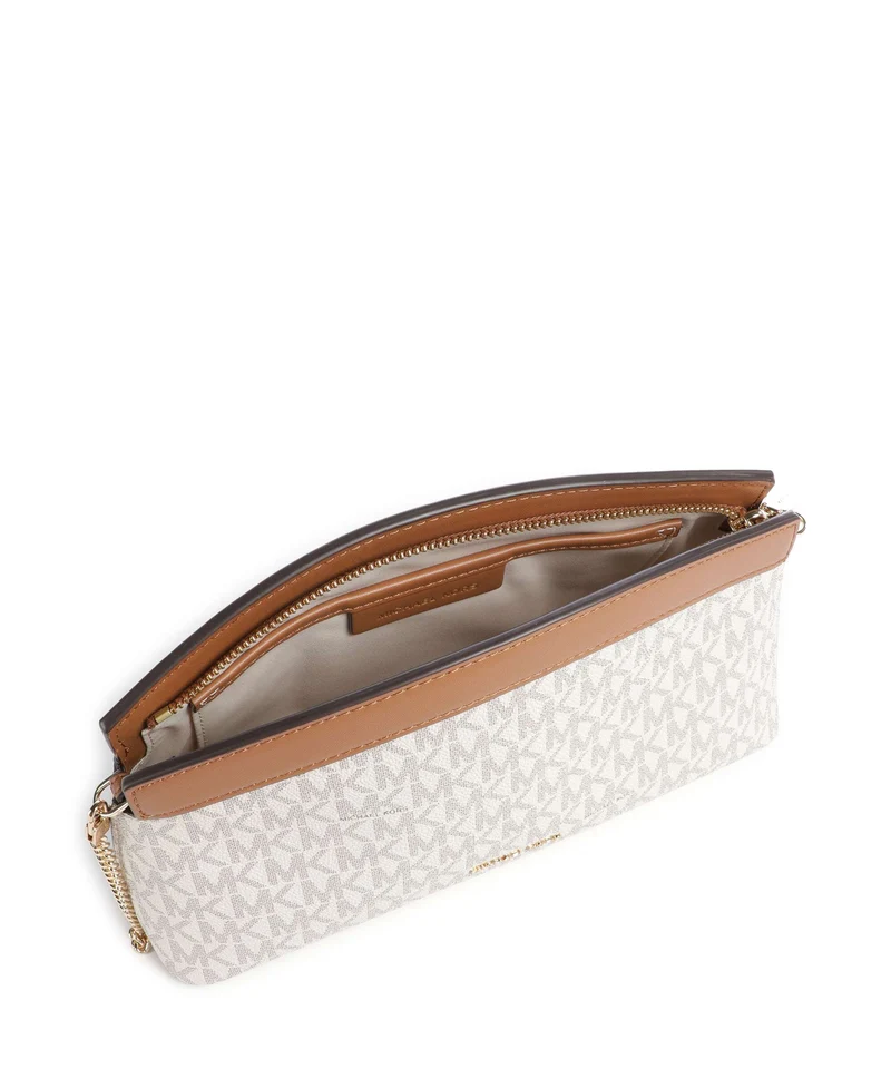 Michael Kors Athena Small Schultertasche vanilla/acorn