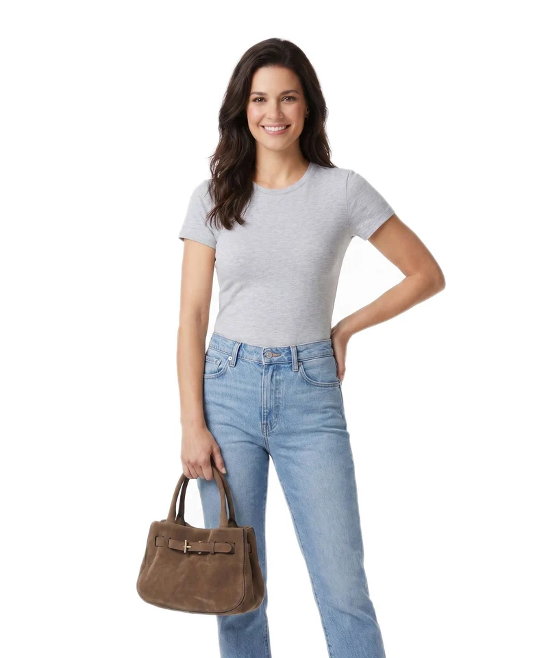Abro Suede Jill Handtasche khaki