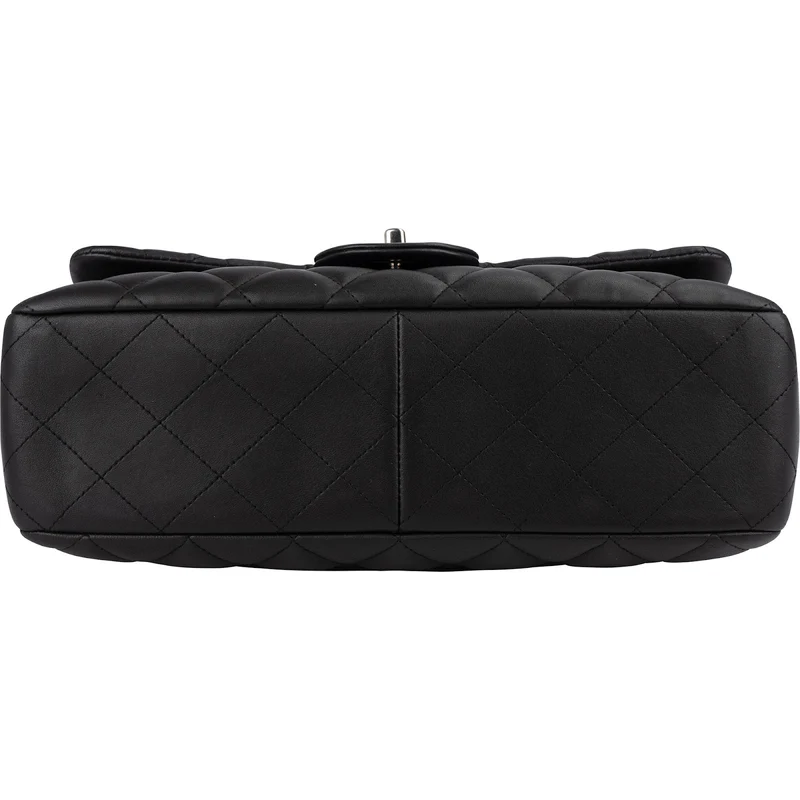 Chanel Quilted Lambskin Jumbo Single Flap Crossbody Bag