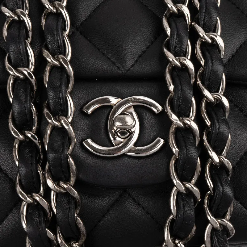 Chanel Quilted Lambskin Jumbo Single Flap Crossbody Bag