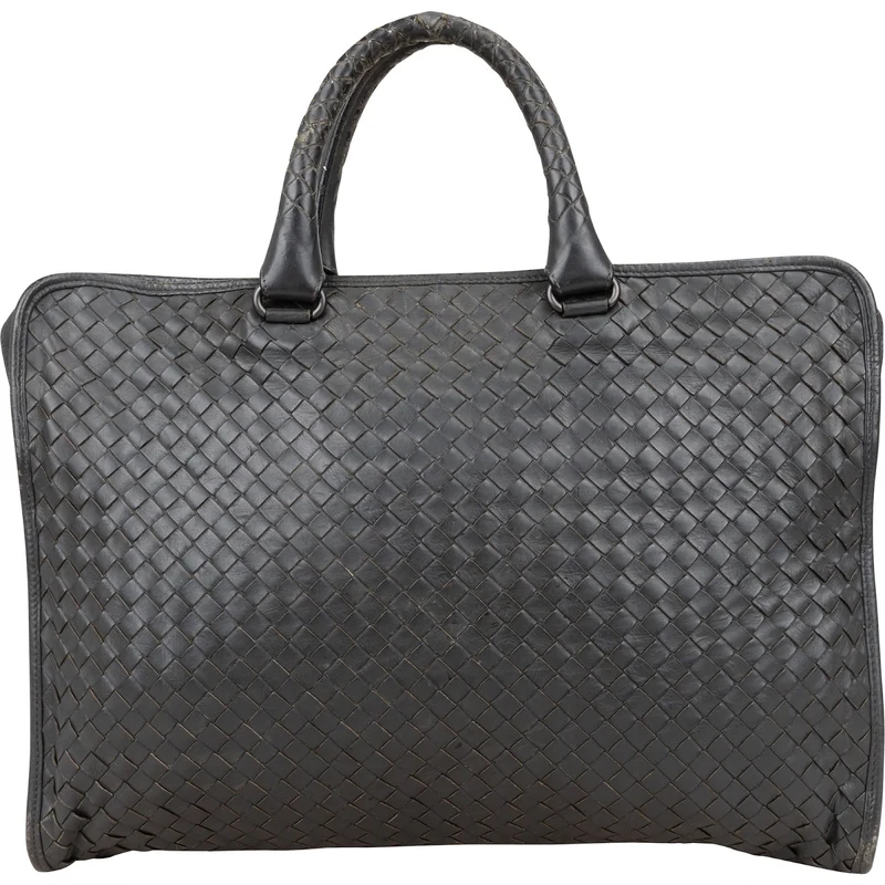 Bottega Veneta Intrecciato Leather Business Handbag