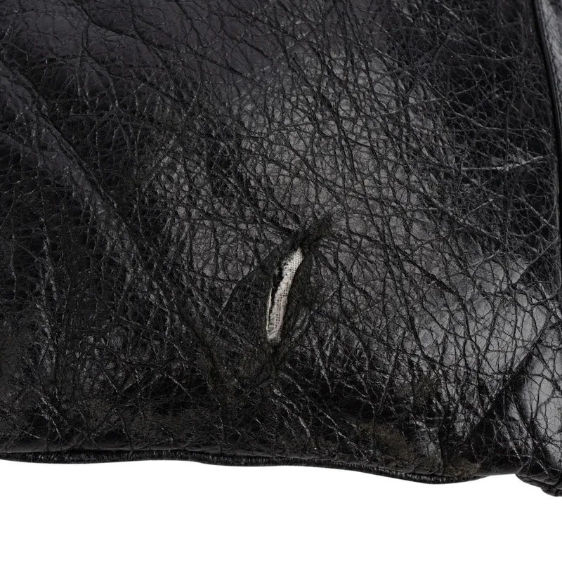 Balenciaga Black Leather City Clutch