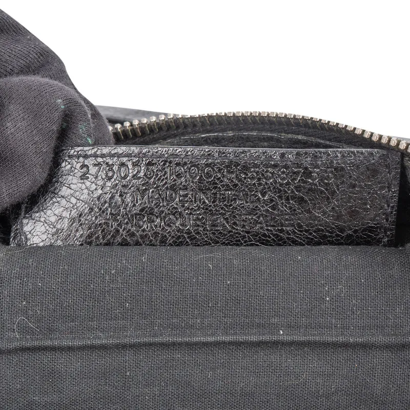 Balenciaga Black Leather City Clutch