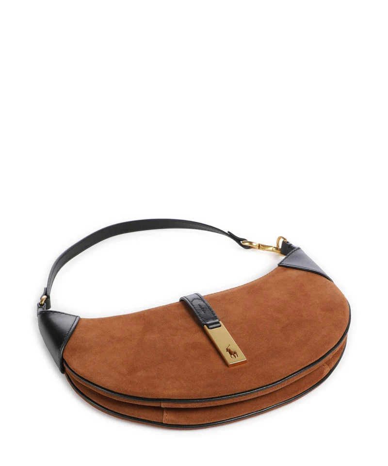 Polo Ralph Lauren ID Collection Small Schultertasche toffee/black