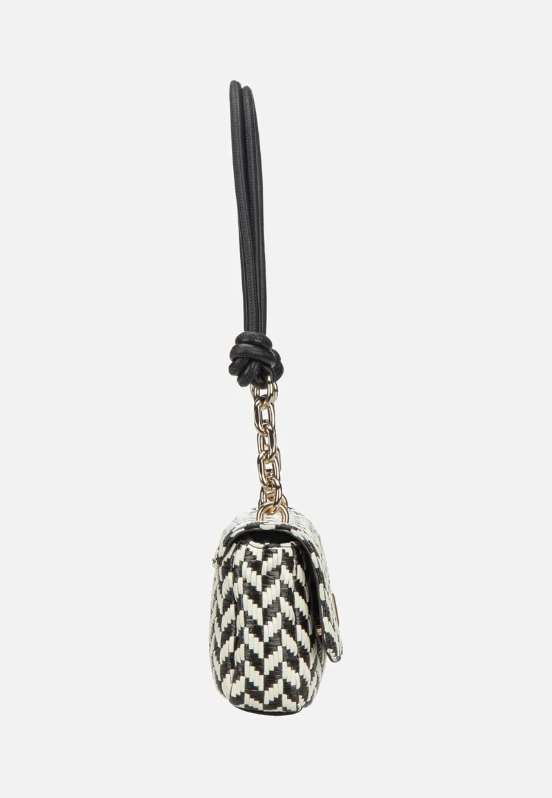 Tessi Flap Shoulder Black Multi - Umhängetasche