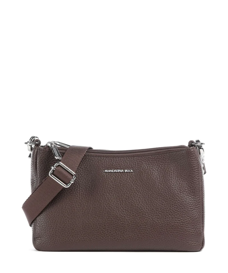 Mandarina Duck Mellow Leather Umhängetasche espresso