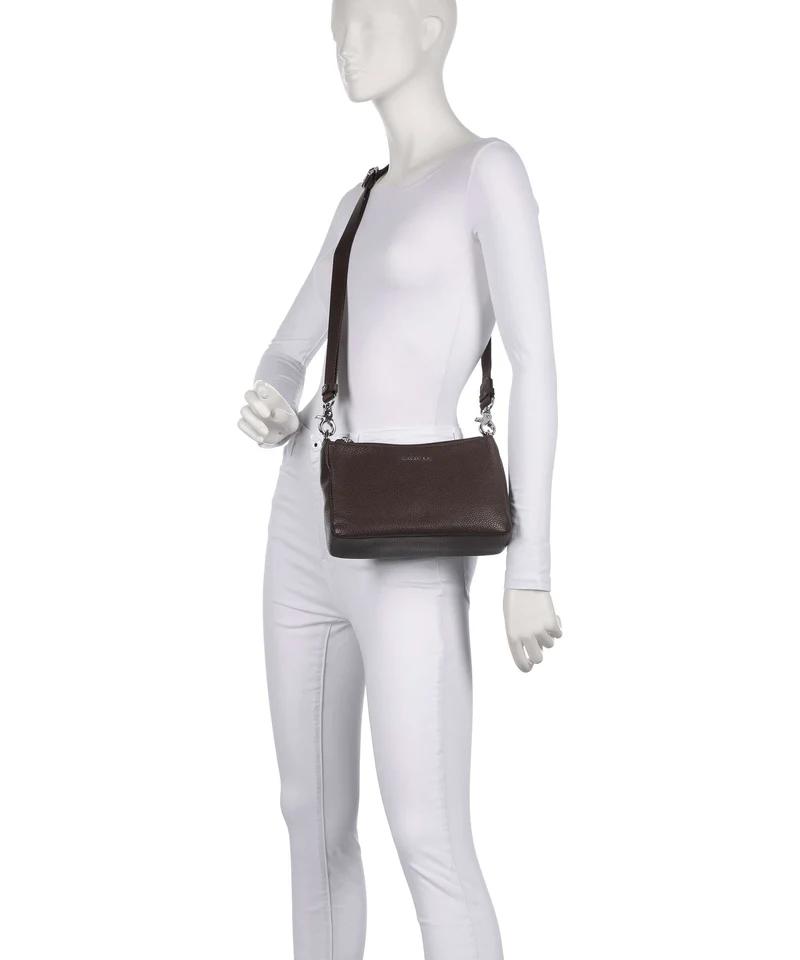 Mandarina Duck Mellow Leather Umhängetasche espresso