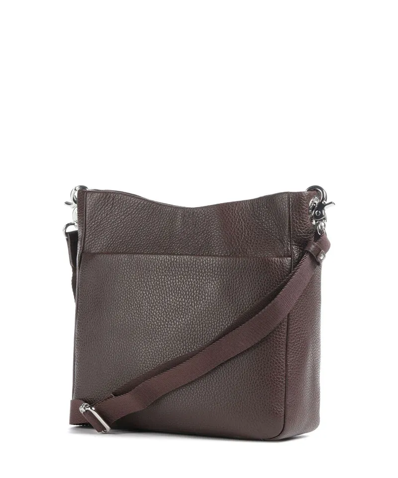 Mandarina Duck Mellow Leather Umhängetasche espresso