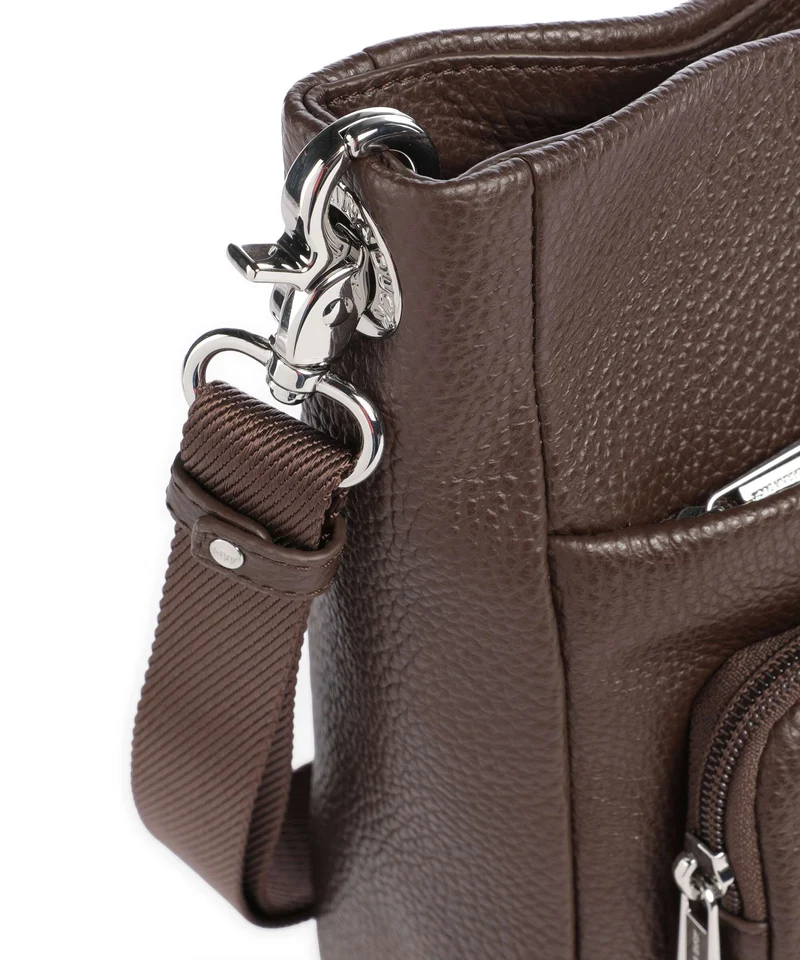 Mandarina Duck Mellow Leather Umhängetasche espresso