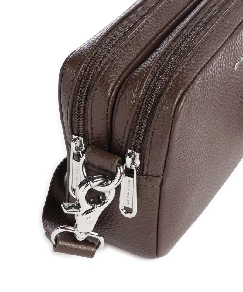 Mandarina Duck Mellow Leather Umhängetasche espresso