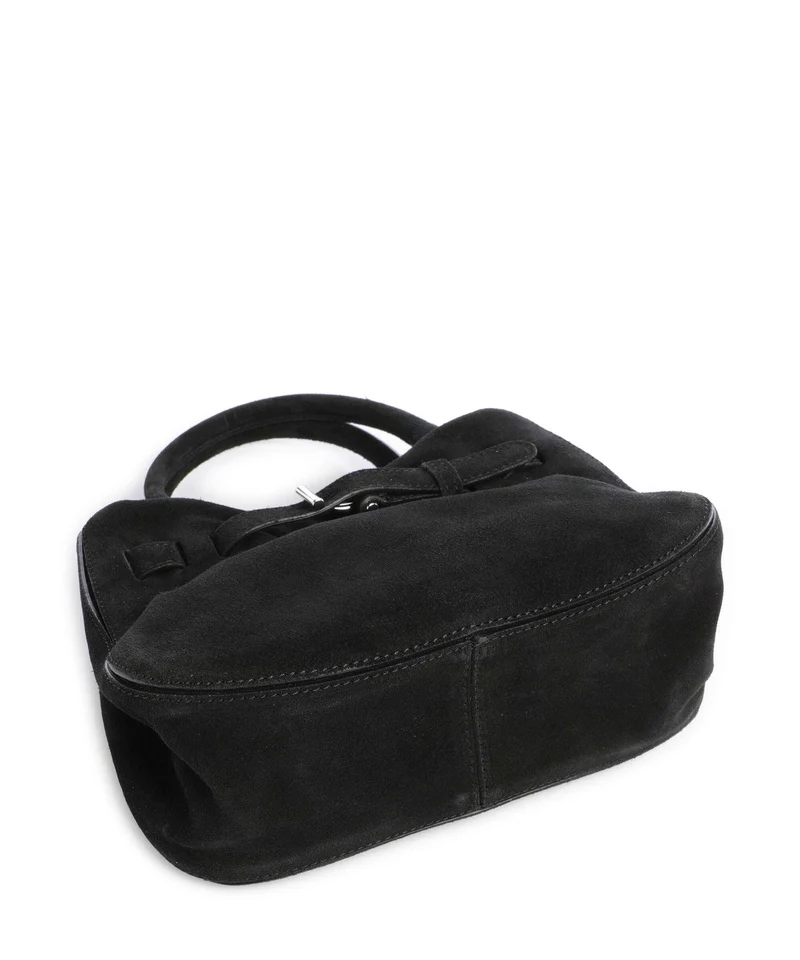 Abro Suede Jill Handtasche black/nickel