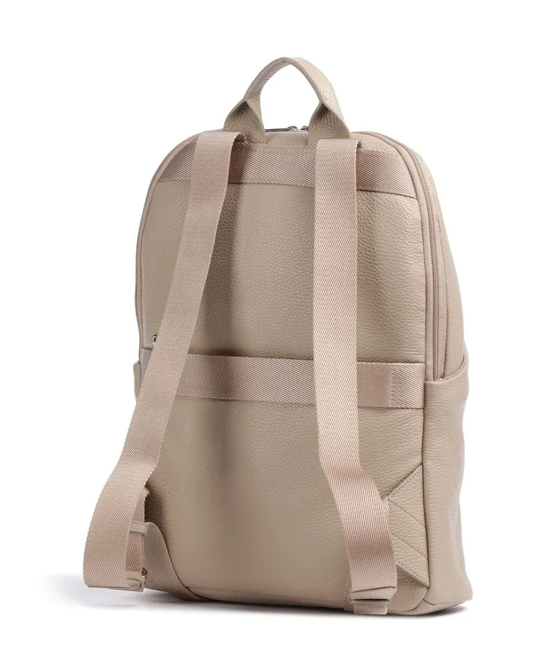 Mandarina Duck Mellow Leather Rucksack warm taupe