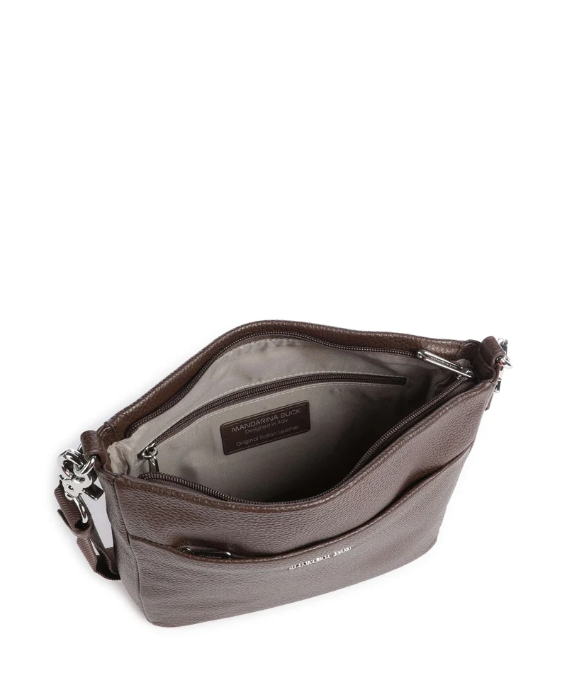 Mandarina Duck Mellow Leather Umhängetasche espresso