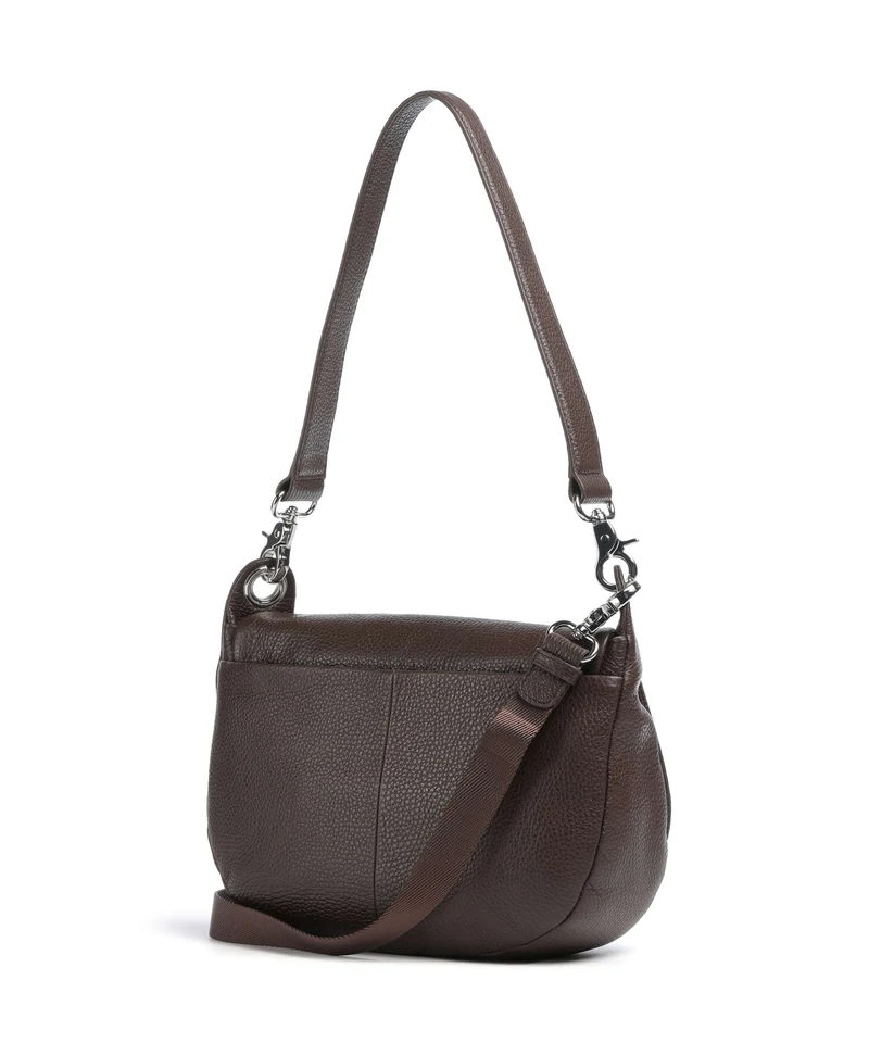 Mandarina Duck Mellow Leather Schultertasche espresso