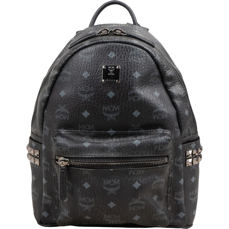 MCM Monogram Visetos Stark Side Studs Mini Backpack