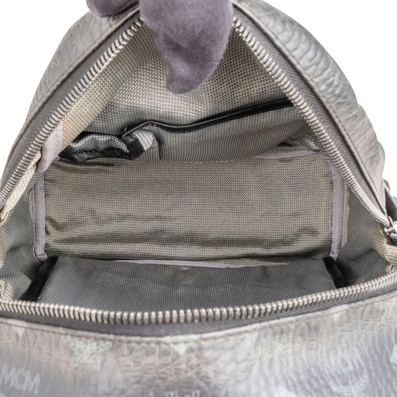 MCM Monogram Visetos Stark Side Studs Mini Backpack