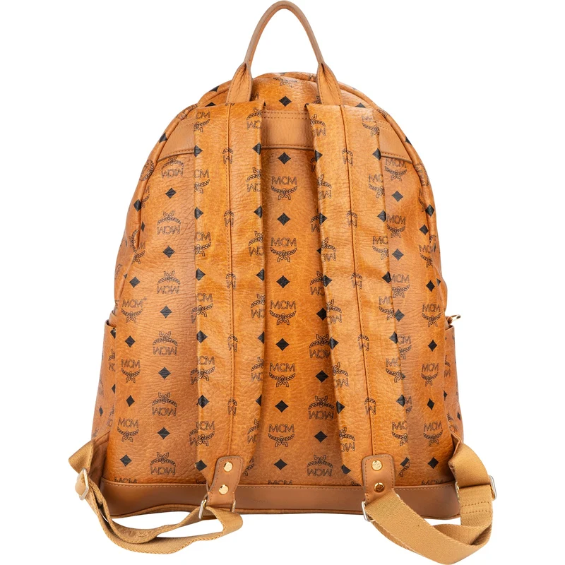 MCM Monogram Stark Studded Visetos Large Backpack