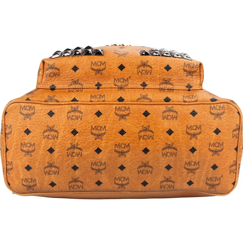 MCM Monogram Stark Studded Visetos Large Backpack