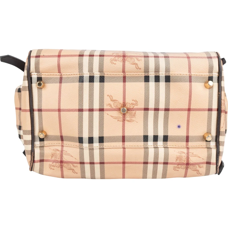Burberry Haymarket Check Tote Shoulder Bag