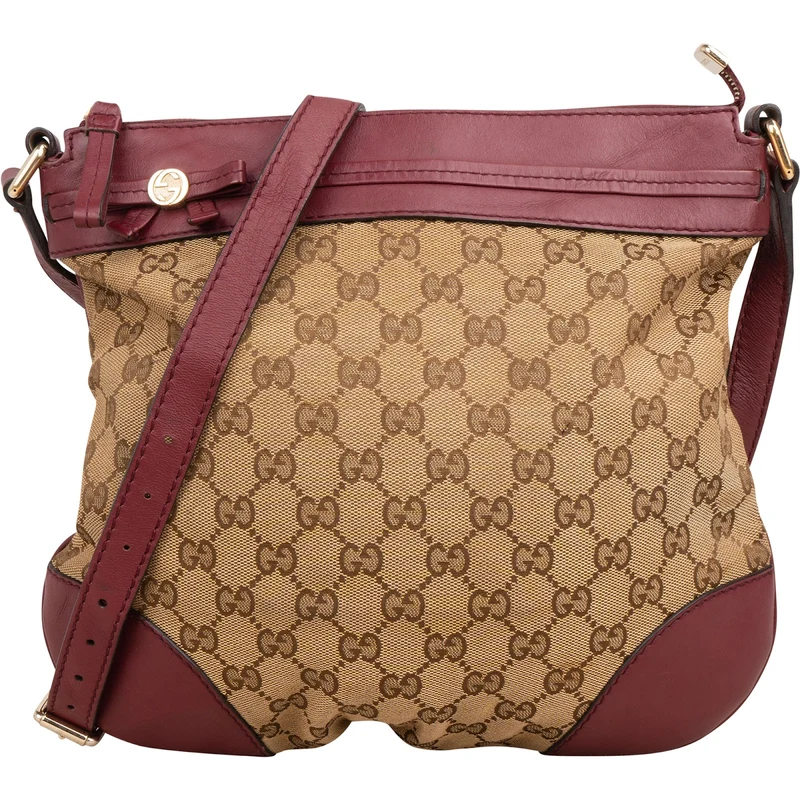 Gucci Monogram GG Canvas Princy Messenger Crossbody Bag