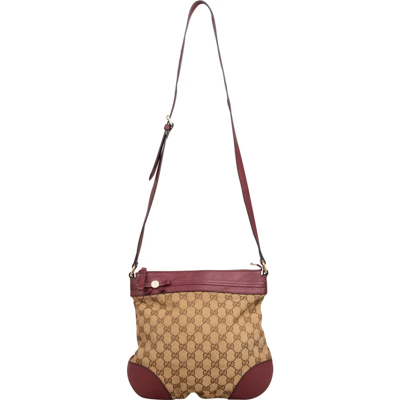 Gucci Monogram GG Canvas Princy Messenger Crossbody Bag
