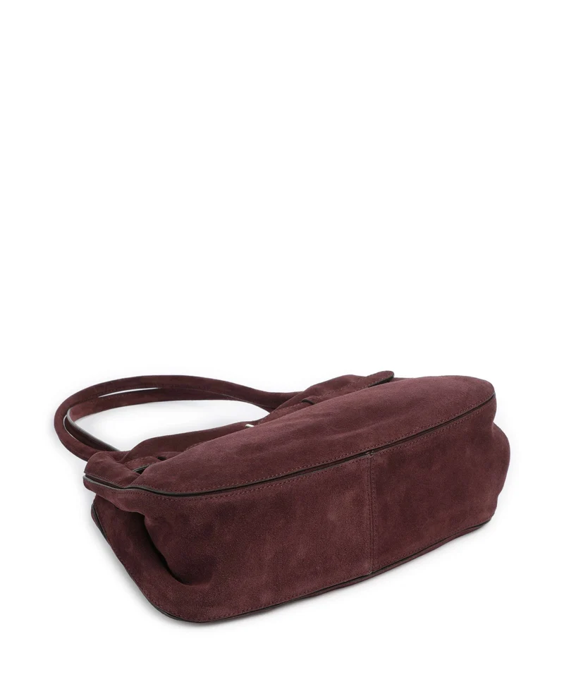 Abro Suede Jill Schultertasche burgundy