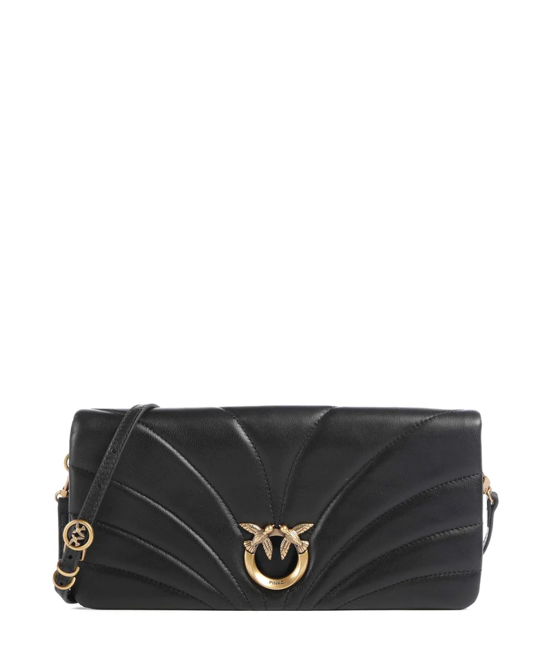 Pinko Click Horizontal Classic Umhängetasche nero/antique gold