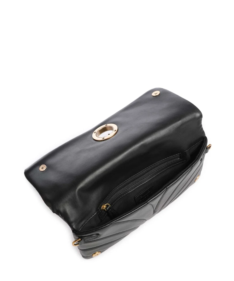 Pinko Click Horizontal Classic Umhängetasche nero/antique gold