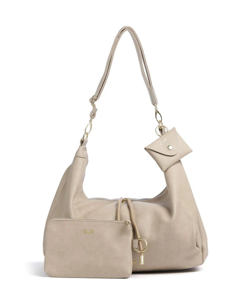 Zwei Lola LO140 Beuteltasche sand