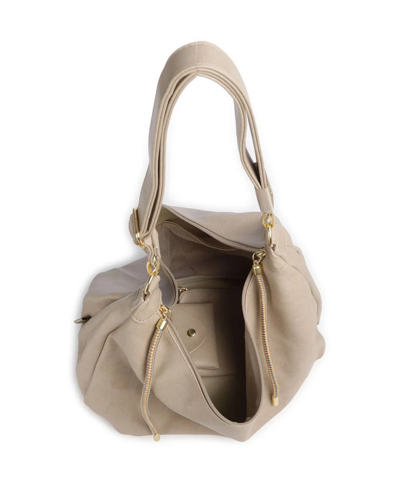 Zwei Lola LO140 Beuteltasche sand