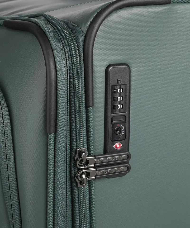 Mandarina Duck Coated 4-Rollen Trolley deep green