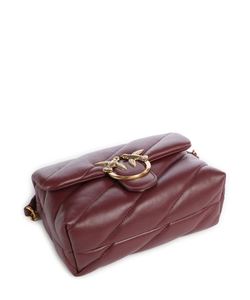 Pinko Love Puff Mini Schultertasche ribes intenso/antique gold