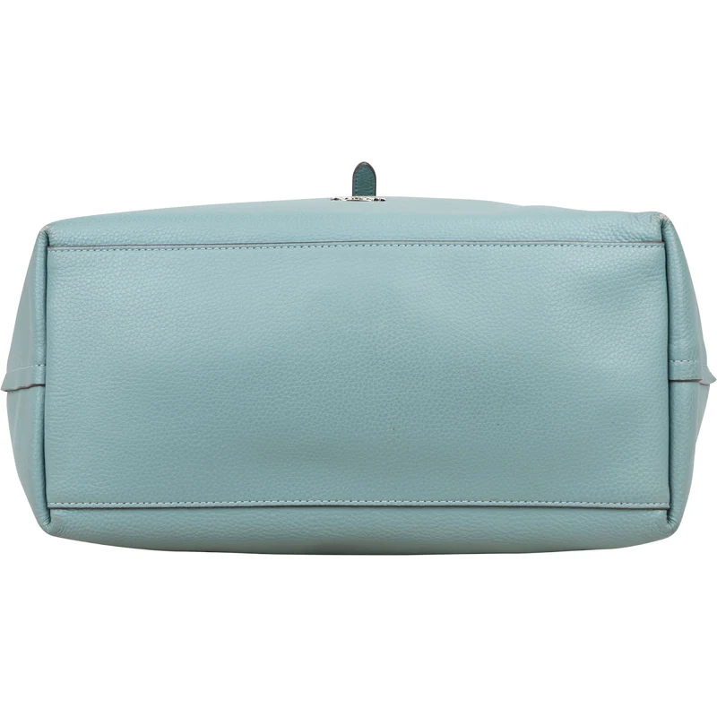 Coach Pebbled Leather Market Tote Shoulder Bag