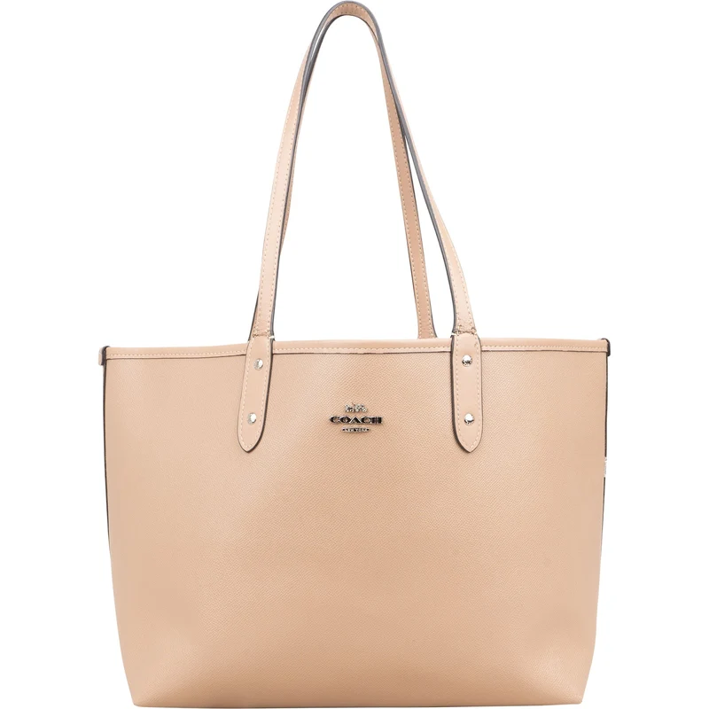 Coach Crossgrain Reversible City Tote Shoulder Bag