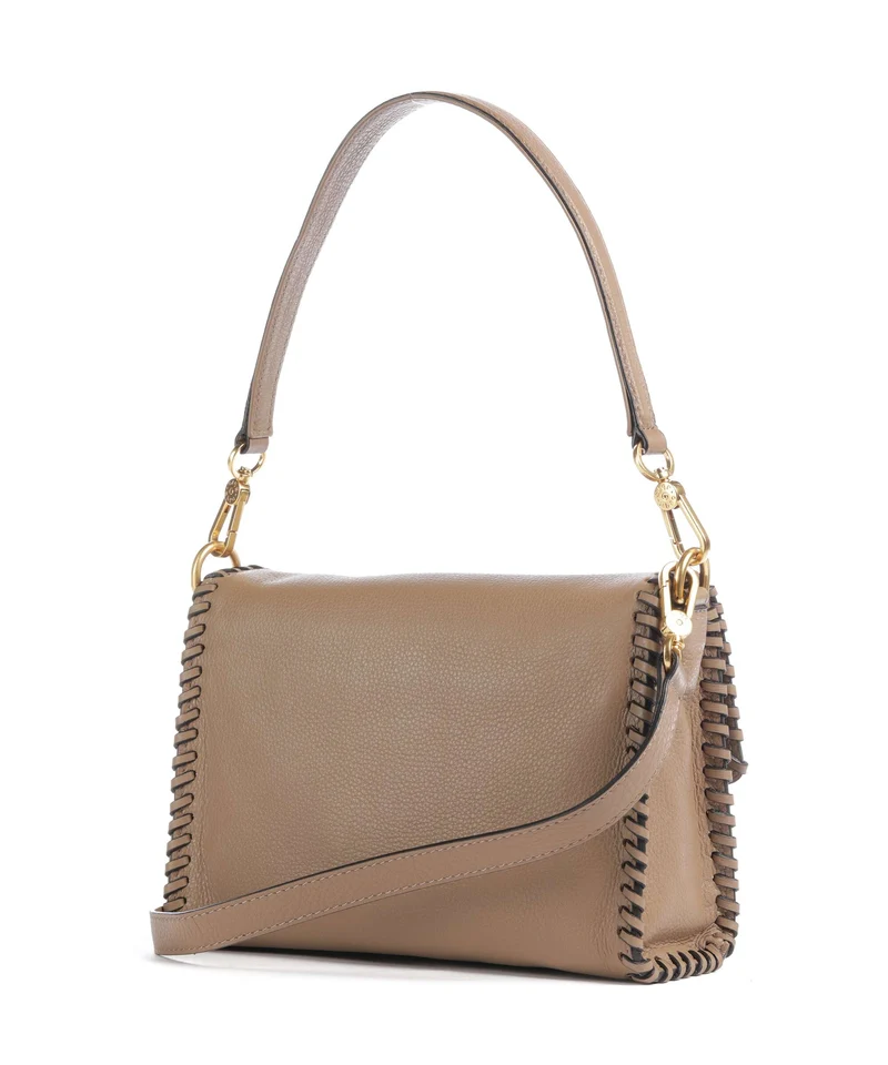 Abro Dalia Temi Stitch Schultertasche cappuccino