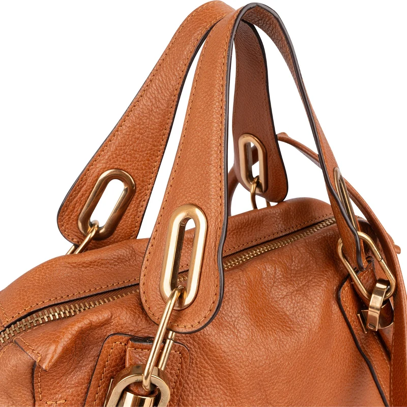 Chloé Grained Leather Paraty Handbag