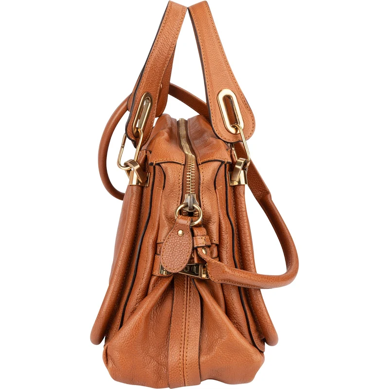 Chloé Grained Leather Paraty Handbag
