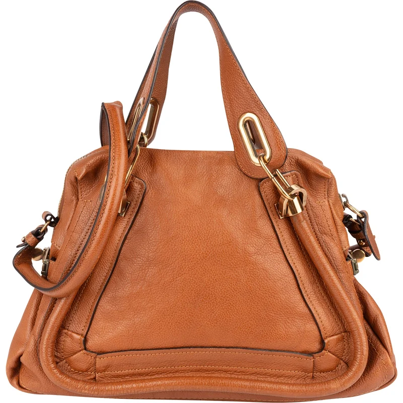 Chloé Grained Leather Paraty Handbag