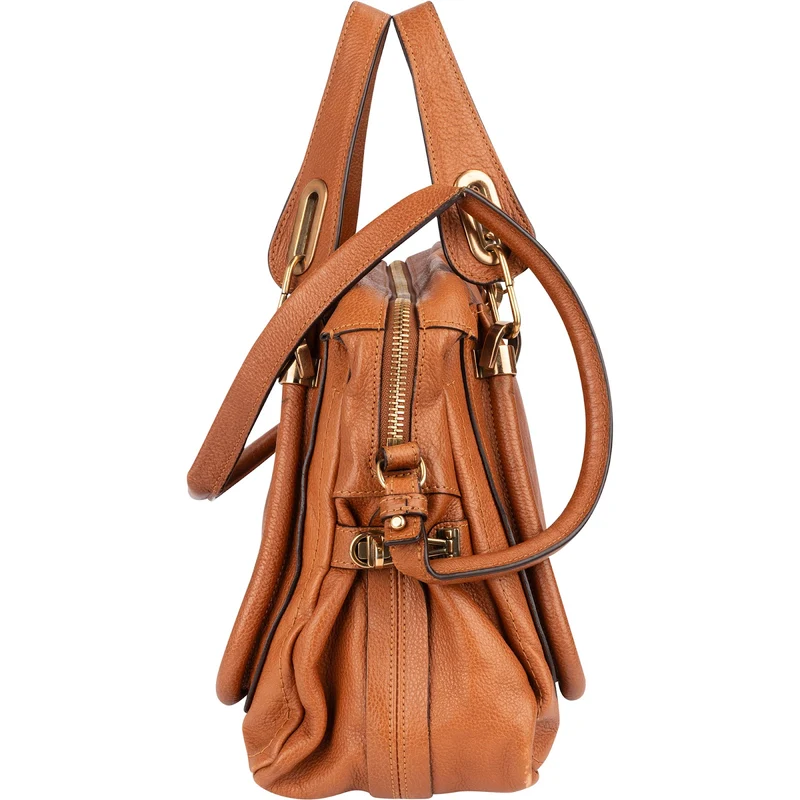 Chloé Grained Leather Paraty Handbag