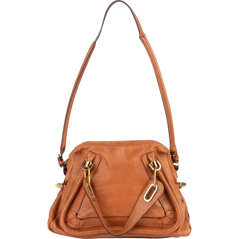Chloé Grained Leather Paraty Handbag