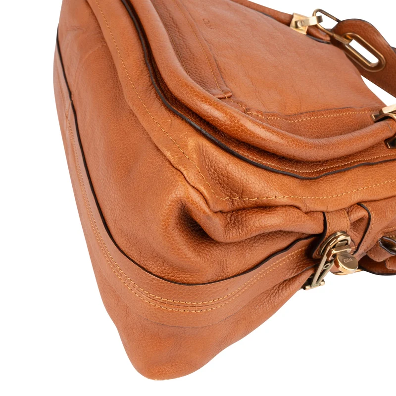 Chloé Grained Leather Paraty Handbag