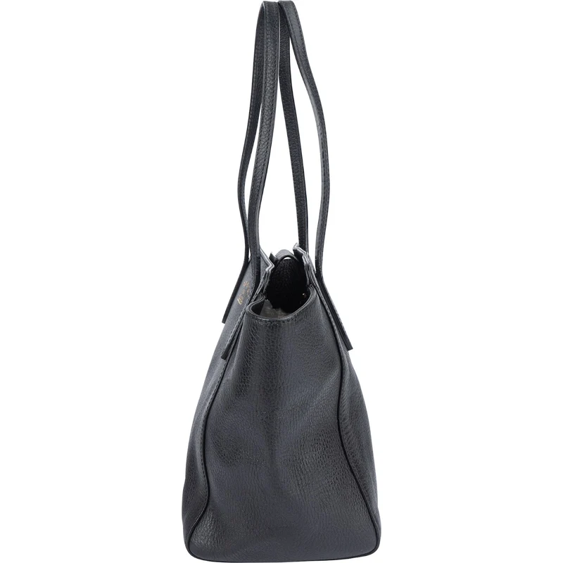 Gucci Grained Leather Swing Tote Shoulder Bag